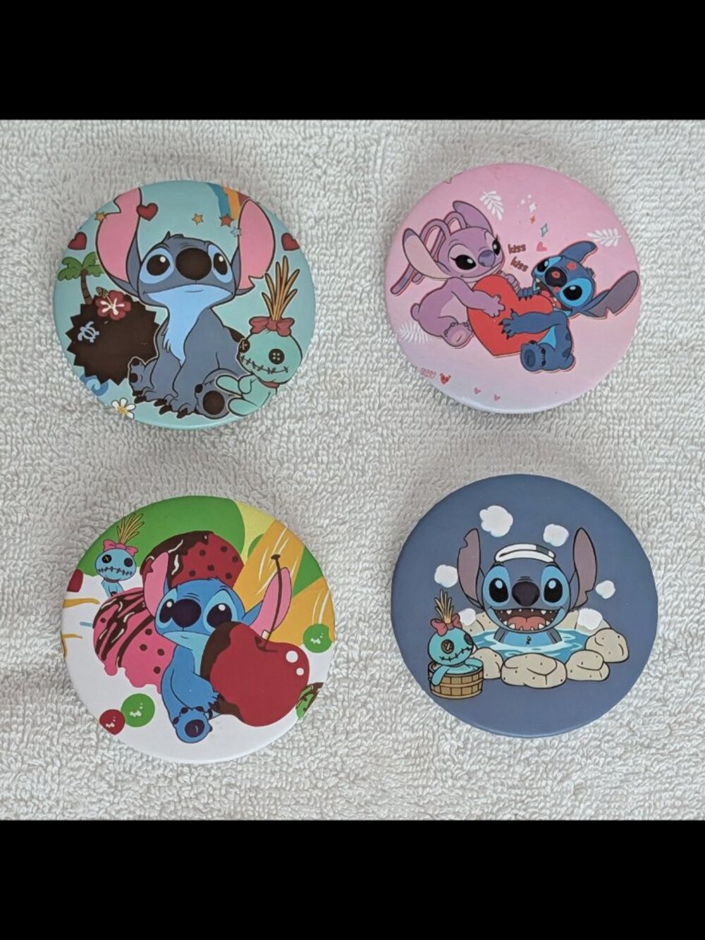 Fabulous FASHION COMPACT w/ Double Mirror -- BETTY, SHINY 3D *or* STITCH Design - Picture 5 of 8